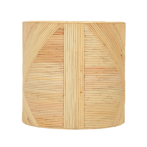 TOV Furniture Matea Handcrafted Natural Rattan Cross Side Table - Timeless Accent for Living Spaces & Bedrooms TOV-OC21042