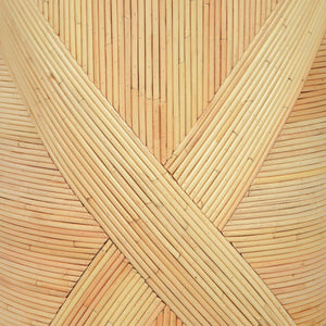 TOV Furniture Matea Handcrafted Natural Rattan Cross Side Table - Timeless Accent for Living Spaces & Bedrooms TOV-OC21042