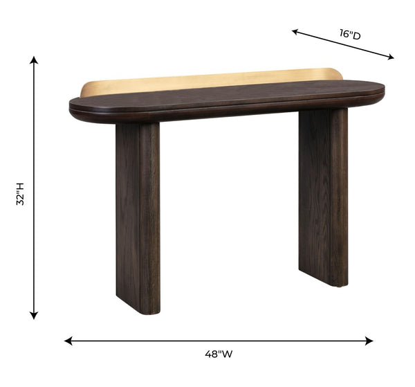 TOV Furniture Braden 48" Console Table - Sleek Minimalist Design for Entryway, Home Office, or Living Room Decor Brown TOV-OC44055