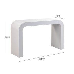 TOV Furniture Hump 54" Arched Console Table - Modern Elegance for Entryways, Living Rooms, or Hallways Display White TOV-OC44073