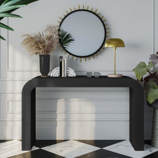 TOV Furniture Hump 54" Arched Console Table - Modern Elegance for Entryways, Living Rooms, or Hallways Display Black TOV-OC44099