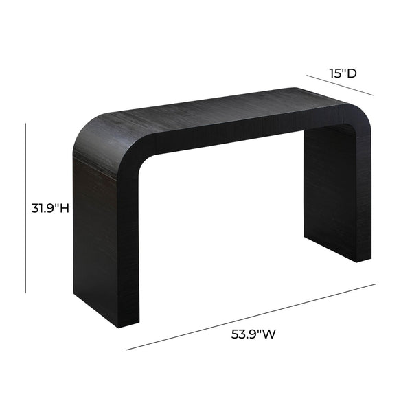 TOV Furniture Hump 54" Arched Console Table - Modern Elegance for Entryways, Living Rooms, or Hallways Display Black TOV-OC44099
