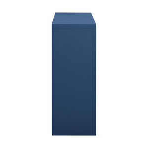 TOV Furniture Suzie 45" Rattan Console Table - Art Moderne Design with Chic Curves for Stylish Entryways and Living Spaces Navy TOV-OC54208