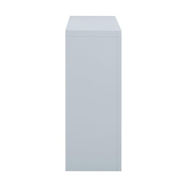 TOV Furniture Suzie 45" Rattan Console Table - Art Moderne Design with Chic Curves for Stylish Entryways and Living Spaces Blue TOV-OC54209