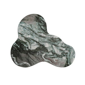 TOV Furniture Slab Concrete Indoor/Outdoor Side Table - Sculptural Elegance with Marble Finish for Modern Spaces Grey Marble / Tall TOV-OC54212