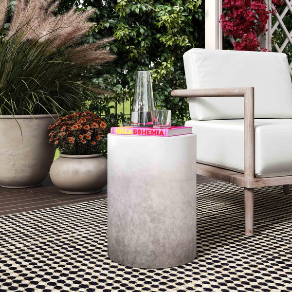 TOV Furniture Sarana Ombre Concrete Stool - Stylish Indoor/Outdoor Accent, Versatile Seating & Unique Decor Piece TOV-OC54224