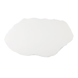 TOV Furniture Crag 56" Handmade Concrete Coffee Table – Stylish Indoor & Outdoor Rustic Design for Any Space White TOV-OC54226