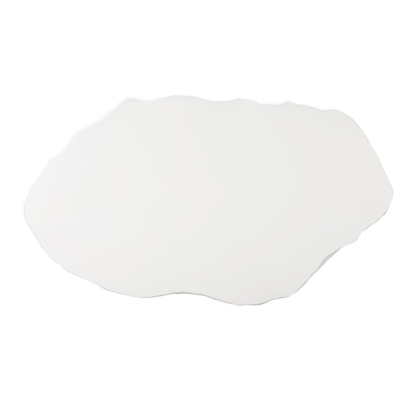 TOV Furniture Crag 56" Handmade Concrete Coffee Table – Stylish Indoor & Outdoor Rustic Design for Any Space White TOV-OC54226