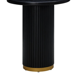 TOV Furniture Chelsea Oak Wood Entry Table – Elegant Console for Timeless Style, Perfect for Any Space or Decor Black TOV-OC54262