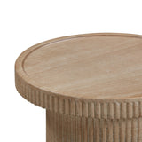 Darcy Faux Travertine Concrete Side Table TOV-OC54290 TOV Furniture