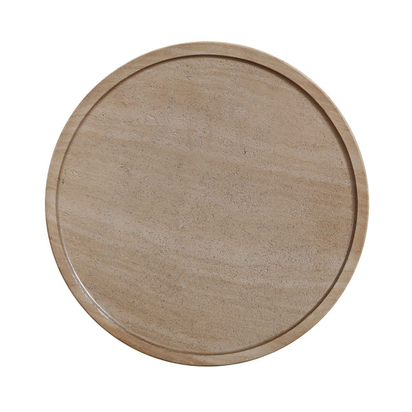 Darcy Faux Travertine Concrete Side Table TOV-OC54290 TOV Furniture