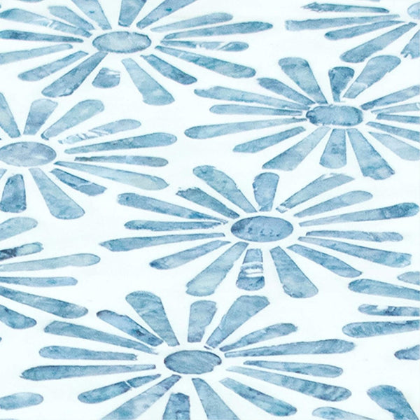 TOV Furniture Halio Shell Side Table - Artisan Seashell Inlay for Coastal Elegance in Every Room of Your Home Blue TOV-OC54310