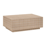 Mixie Taupe Tile Indoor / Outdoor Coffee Table TOV-OC54327 TOV Furniture