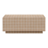 Mixie Taupe Tile Indoor / Outdoor Coffee Table TOV-OC54327 TOV Furniture