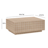 Mixie Taupe Tile Indoor / Outdoor Coffee Table TOV-OC54327 TOV Furniture