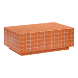 Mixie Brick Orange Tile Indoor / Outdoor Coffee Table TOV-OC54328 TOV Furniture