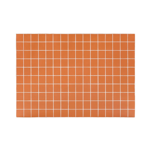 TOV Furniture Mixie Tile Coffee Table - Stylish 39" Indoor/Outdoor Centerpiece with Durable Concrete Design Orange TOV-OC54328