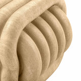Love Knot Faux Travertine Indoor / Outdoor Accent Stool TOV-OC54334 TOV Furniture