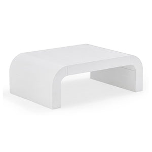 TOV Furniture Hump 46" Arched Coffee Table - Modern Centerpiece with Soft Curves for Stylish Living Room Decor White TOV-OC54365
