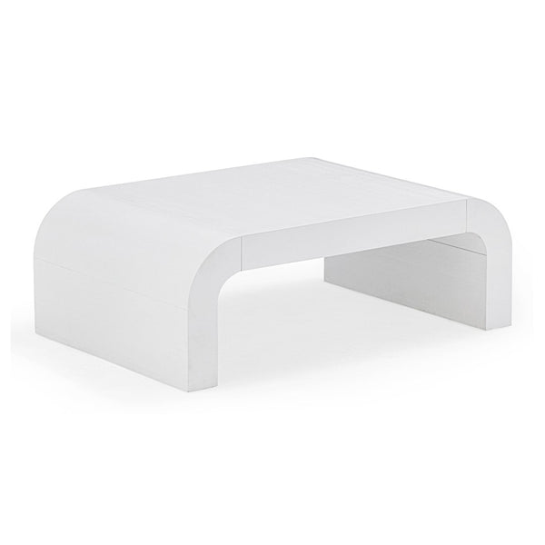 TOV Furniture Hump 46" Arched Coffee Table - Modern Centerpiece with Soft Curves for Stylish Living Room Decor White TOV-OC54365