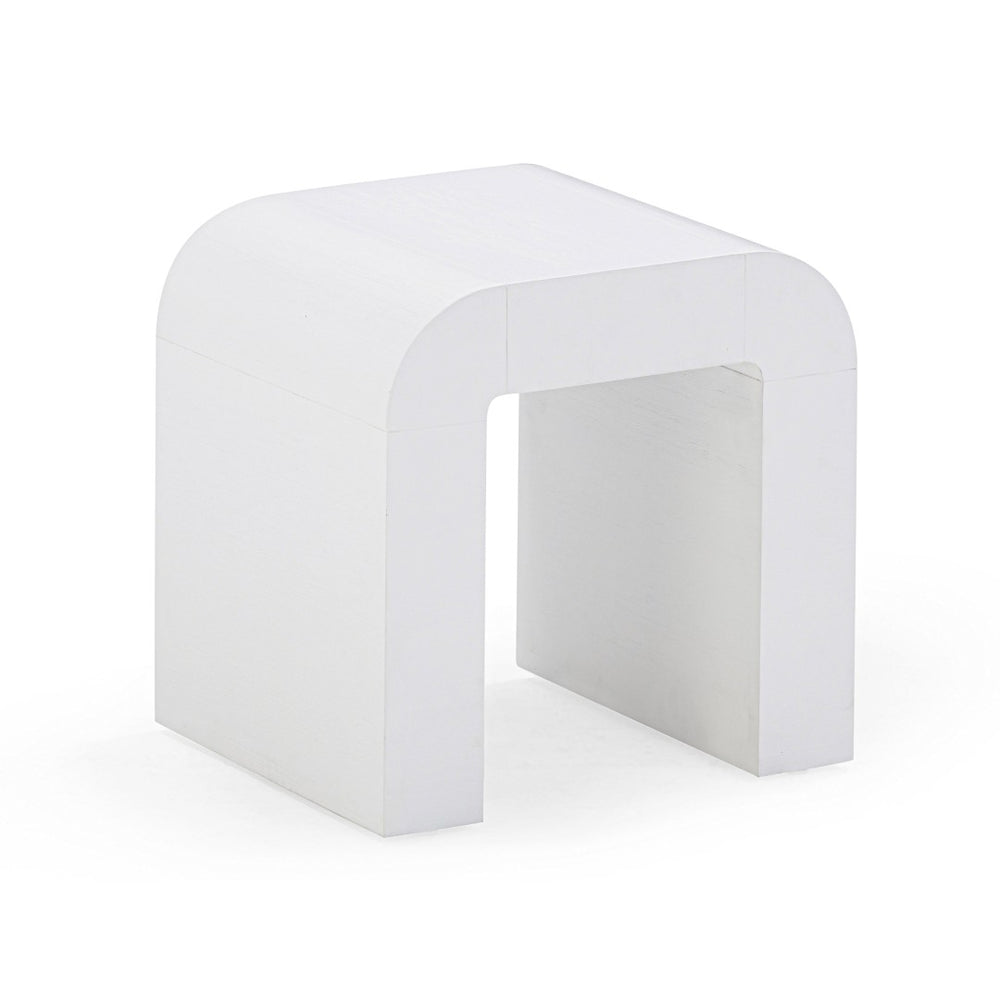 TOV Furniture Hump Arched Side Table – Modern Accent Piece with Rounded Silhouette for Versatile Home Decor White TOV-OC54367