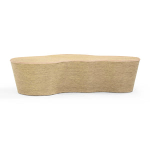 TOV Furniture Slab 60" Handcrafted Natural Seagrass Coffee Table - Unique Coastal Modern Design for Stylish Homes TOV-OC54382