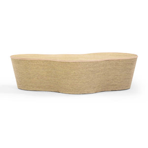 TOV Furniture Slab 60" Handcrafted Natural Seagrass Coffee Table - Unique Coastal Modern Design for Stylish Homes TOV-OC54382
