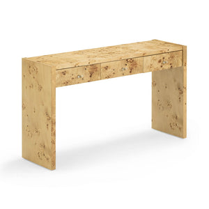 TOV Furniture Brandyss 54" Contemporary Burl Console Table with Ample Storage and Elegant Craftsmanship for Any Space Natural TOV-OC54389
