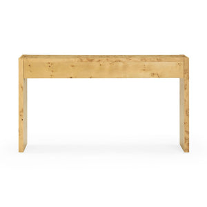 TOV Furniture Brandyss 54" Contemporary Burl Console Table with Ample Storage and Elegant Craftsmanship for Any Space Natural TOV-OC54389