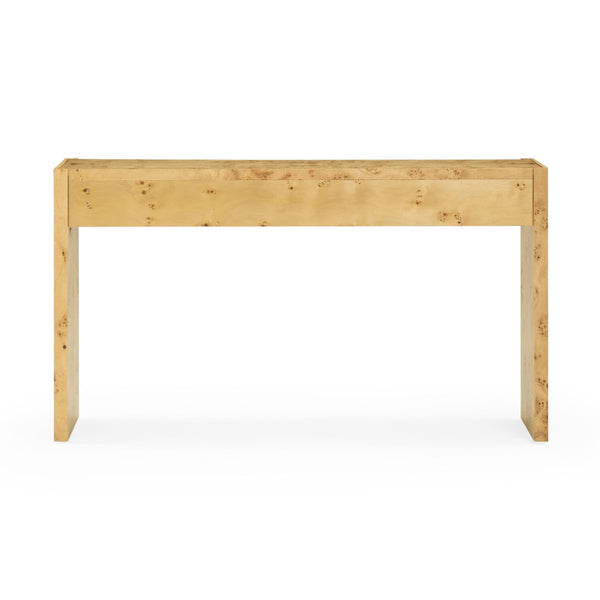 TOV Furniture Brandyss 54" Contemporary Burl Console Table with Ample Storage and Elegant Craftsmanship for Any Space Natural TOV-OC54389