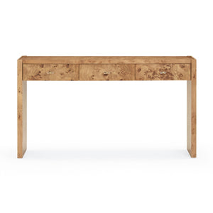 TOV Furniture Brandyss 54" Contemporary Burl Console Table with Ample Storage and Elegant Craftsmanship for Any Space Honey TOV-OC54390