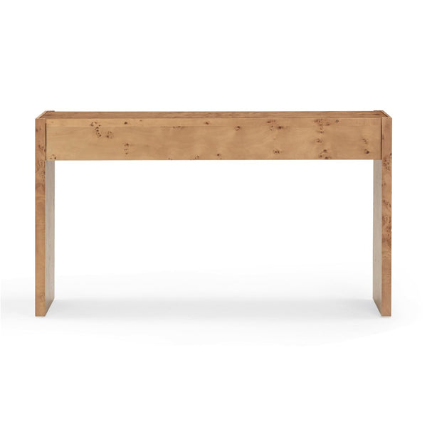 TOV Furniture Brandyss 54" Contemporary Burl Console Table with Ample Storage and Elegant Craftsmanship for Any Space Honey TOV-OC54390