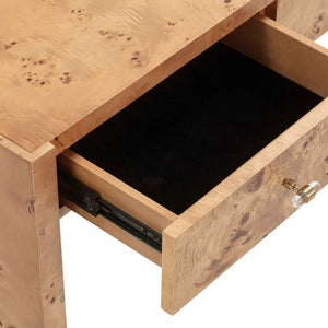 TOV Furniture Brandyss 54" Contemporary Burl Console Table with Ample Storage and Elegant Craftsmanship for Any Space Honey TOV-OC54390