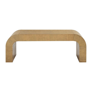 TOV Furniture Hump 46" Arched Coffee Table - Modern Organic Design with Natural Acacia Finish for Stylish Living Spaces TOV-OC54396