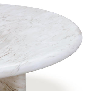 TOV Furniture Juju Faux Marble Round Coffee Table - Elegant Indoor/Outdoor Accent for Modern Living Spaces 32" TOV-OC54401