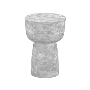 TOV Furniture Charra Indoor/Outdoor Side Table - Stylish Minimalist Design for Modern Elegance in Any Space Grey TOV-OC54403