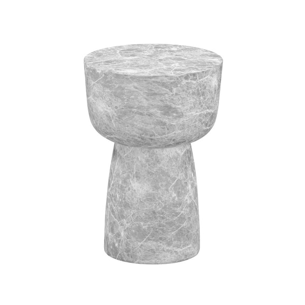 TOV Furniture Charra Indoor/Outdoor Side Table - Stylish Minimalist Design for Modern Elegance in Any Space Grey TOV-OC54403