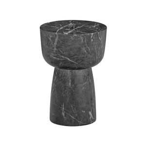 TOV Furniture Charra Indoor/Outdoor Side Table - Stylish Minimalist Design for Modern Elegance in Any Space Black TOV-OC54404