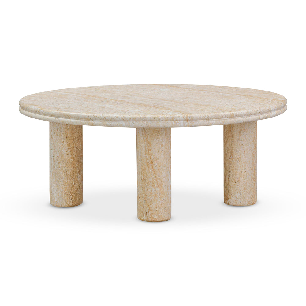 Tov Furniture Amora Nesting Accent Tables - Sculptural Faux Stone Design For Chic Indoor/Outdoor Spaces Travertine Concrete Tov-oc54412
