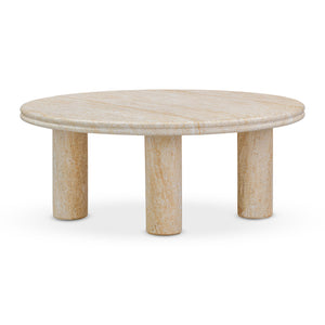 Tov Furniture Amora Nesting Accent Tables - Sculptural Faux Stone Design For Chic Indoor/Outdoor Spaces Travertine Concrete Tov-oc54412