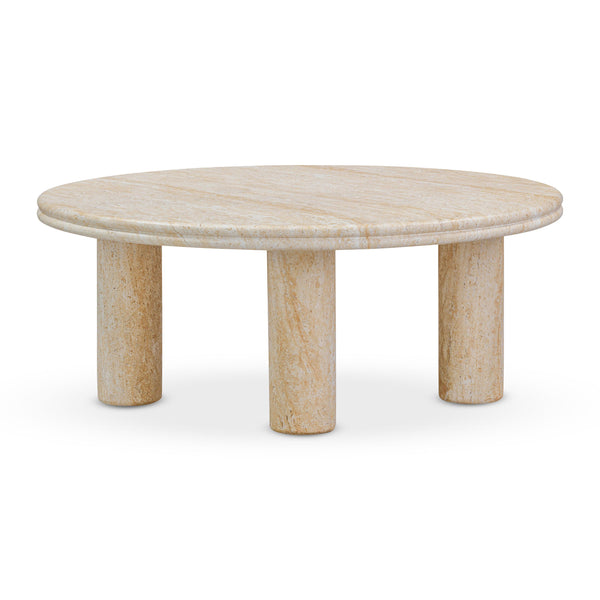 Tov Furniture Amora Nesting Accent Tables - Sculptural Faux Stone Design For Chic Indoor/Outdoor Spaces Travertine Concrete Tov-oc54412