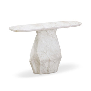 TOV Furniture Esme 54" Indoor/Outdoor Faux Marble Console Table - Stylish, Durable & Versatile for Any Space TOV-OC54417
