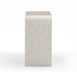 TOV Furniture Opus 43" Cream Capiz Shell Console Table - Coastal-Inspired Elegance for Entryways & Living Spaces TOV-OC54431