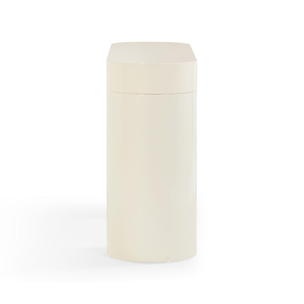 TOV Furniture Mira High Gloss Console Table - Chic Retro Design with Soft-Close Drawers for Stylish Storage Solutions Cream TOV-OC54442