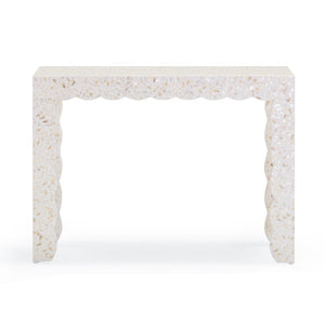 TOV Furniture Piara 43" Handcrafted Capiz Shell Console Table - Coastal Charm & Artisan Elegance for Your Home TOV-OC54465