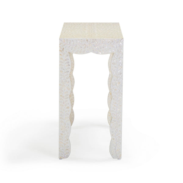 TOV Furniture Piara 43" Handcrafted Capiz Shell Console Table - Coastal Charm & Artisan Elegance for Your Home TOV-OC54465