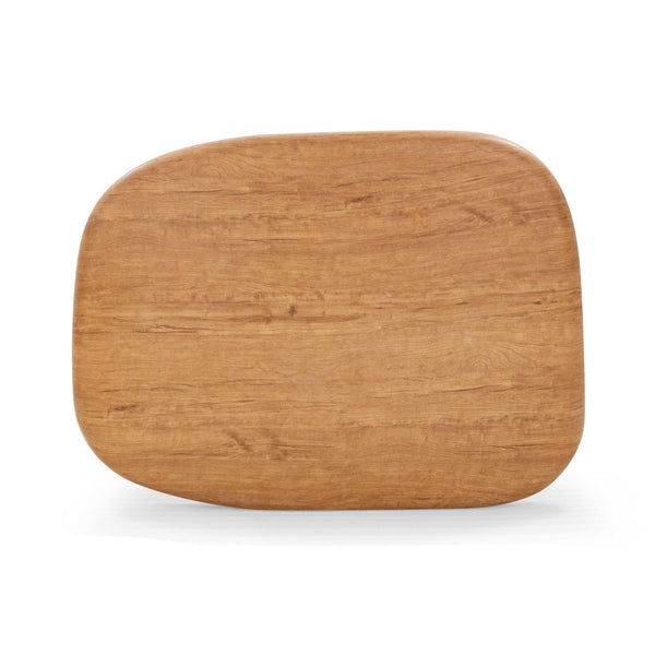 TOV Furniture Darial Sculptural Coffee Table for Indoor and Outdoor Spaces - Modern Design, Durable & Artisanal Finish Natural TOV-OC54469