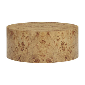 TOV Furniture Fig 36" Round Burl Coffee Table - Unique Natural Wood Design for Modern Living Room Elegance TOV-OC54474