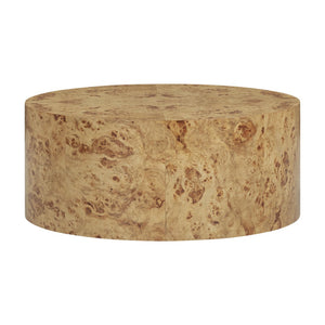 TOV Furniture Fig 36" Round Burl Coffee Table - Unique Natural Wood Design for Modern Living Room Elegance TOV-OC54474