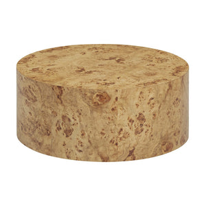 TOV Furniture Fig 36" Round Burl Coffee Table - Unique Natural Wood Design for Modern Living Room Elegance TOV-OC54474